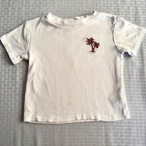 RZ‎ by Rachel Zoe Palm Tree Tee 4T White Cotton